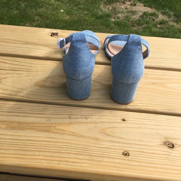 Call It Spring Stangarone Block Heel Sandal Blue 9 - Picture 10 of 16